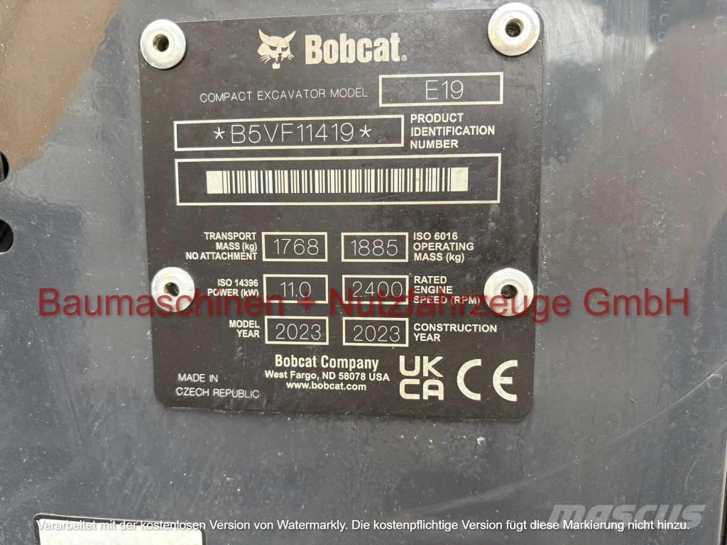 Bobcat E 19 Мини-экскаваторы