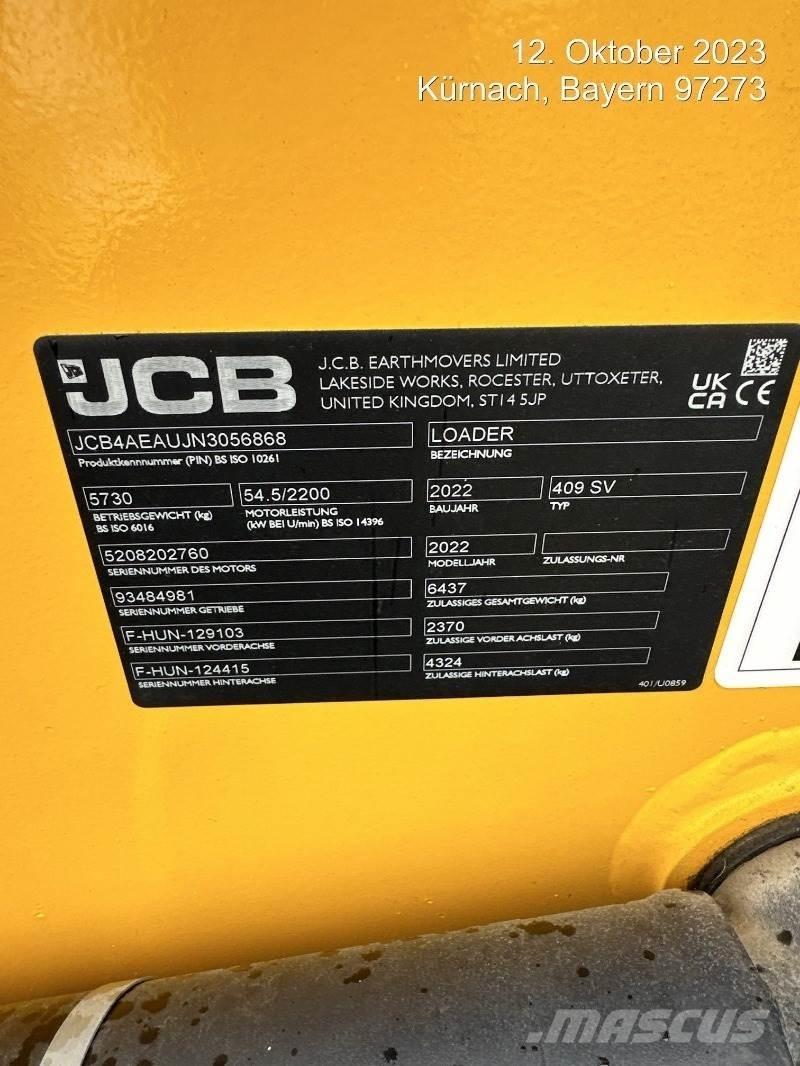 JCB 409 Фронтальные погрузчики