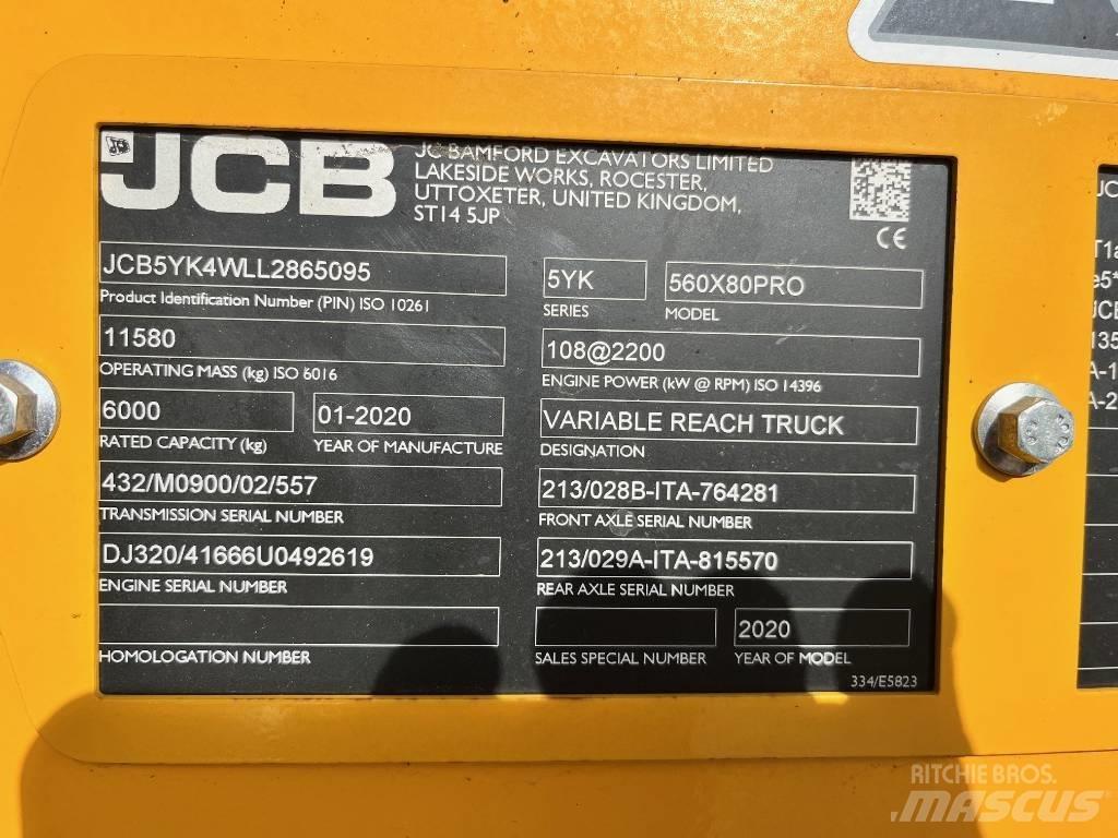 JCB 560-80 AGRI PRO Телескопические погрузчики