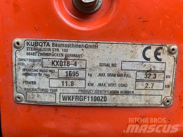 Kubota KX 018-4 Мини-экскаваторы