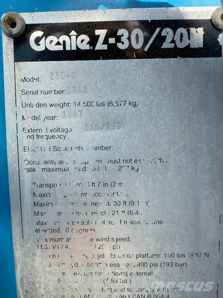 Genie Z 30/20 Коленчатые подъемники