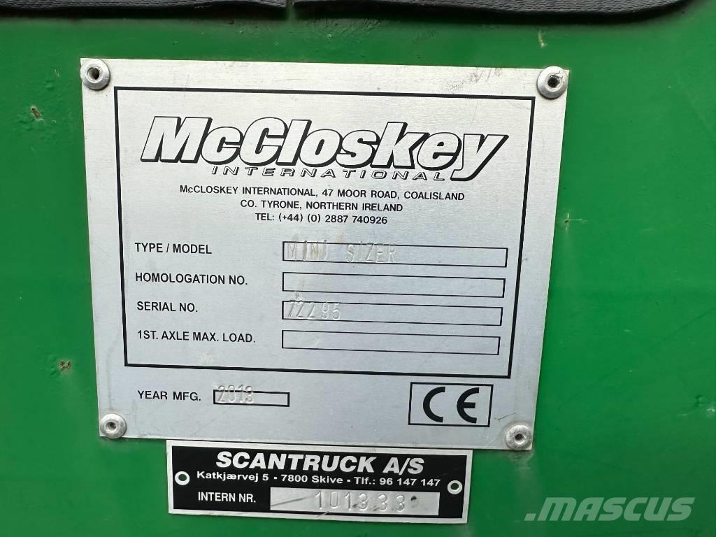McCloskey MINI SIZER Мобильные дробилки