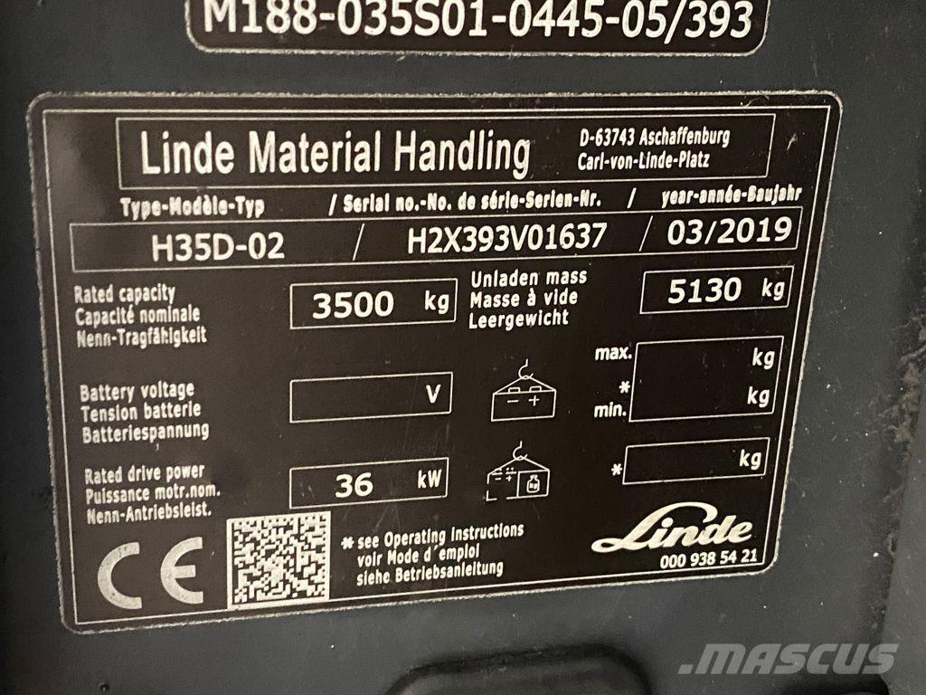 Linde H35D-02 Дизельные погрузчики