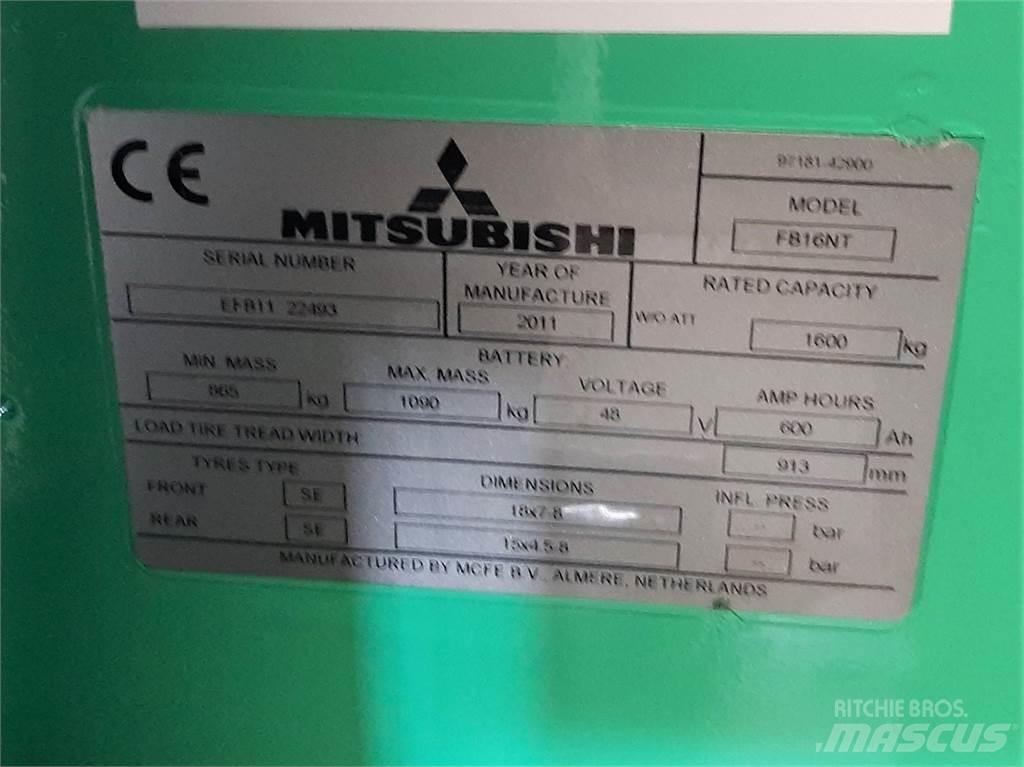 Mitsubishi FB16NT Электропогрузчики