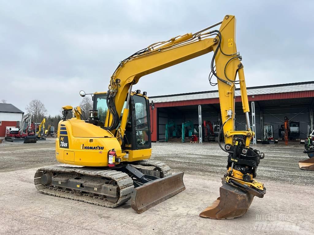 Komatsu PC78US-10 Малые экскаваторы 7т-12т