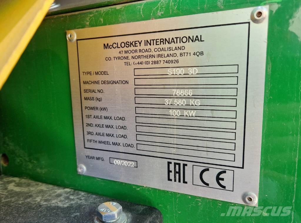 McCloskey S190 Мобильные грохоты
