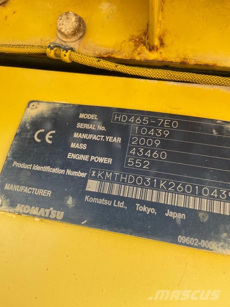Komatsu HD 465-7 E0 Карьерные самосвалы