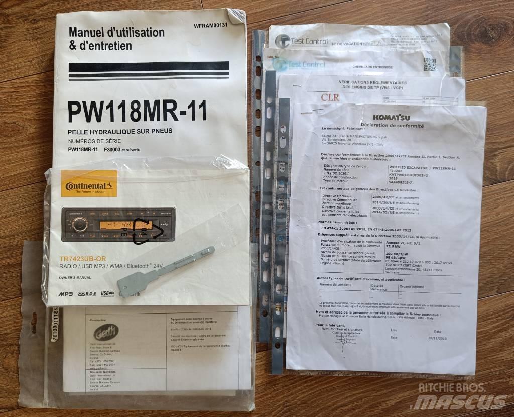 Komatsu PW118 MR-11 Колёсные экскаваторы