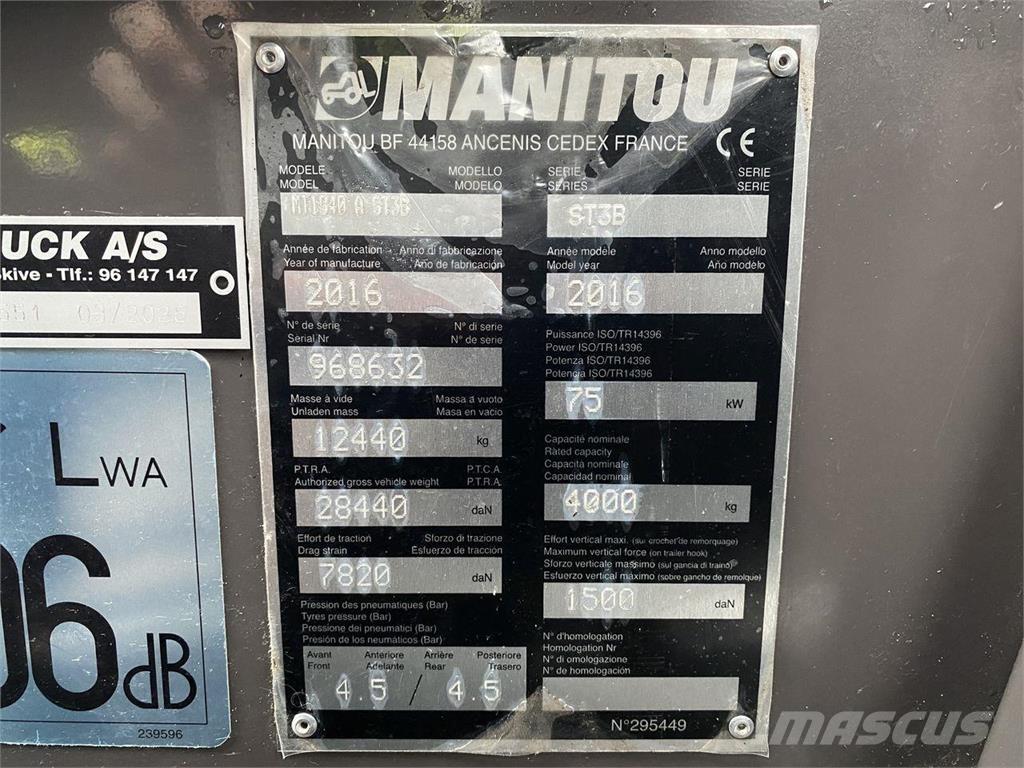 Manitou MT1840A Телескопические погрузчики