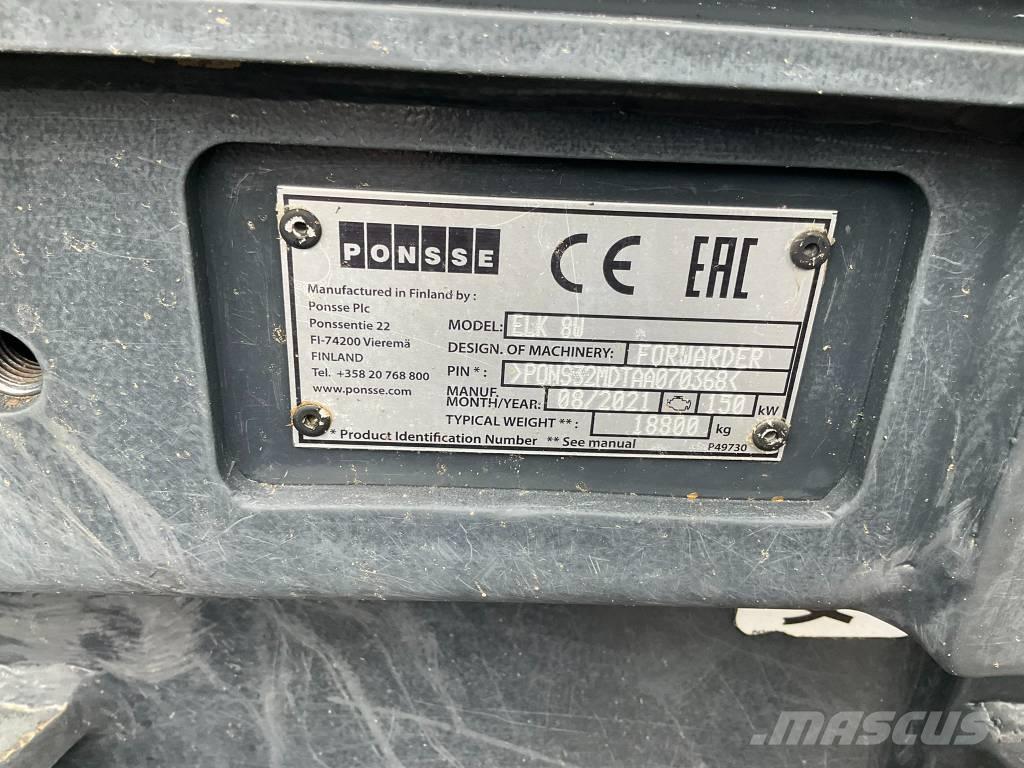 Ponsse ELK 8W Форвардеры