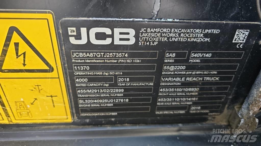 JCB 540-140 Телескопические погрузчики