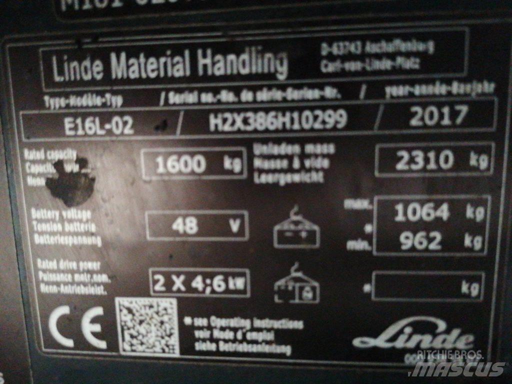Linde E16L-02 Электропогрузчики