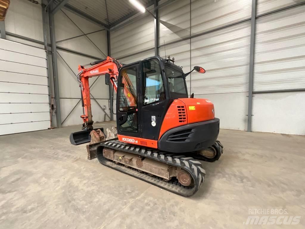 Kubota KX 080-4 Малые экскаваторы 7т-12т