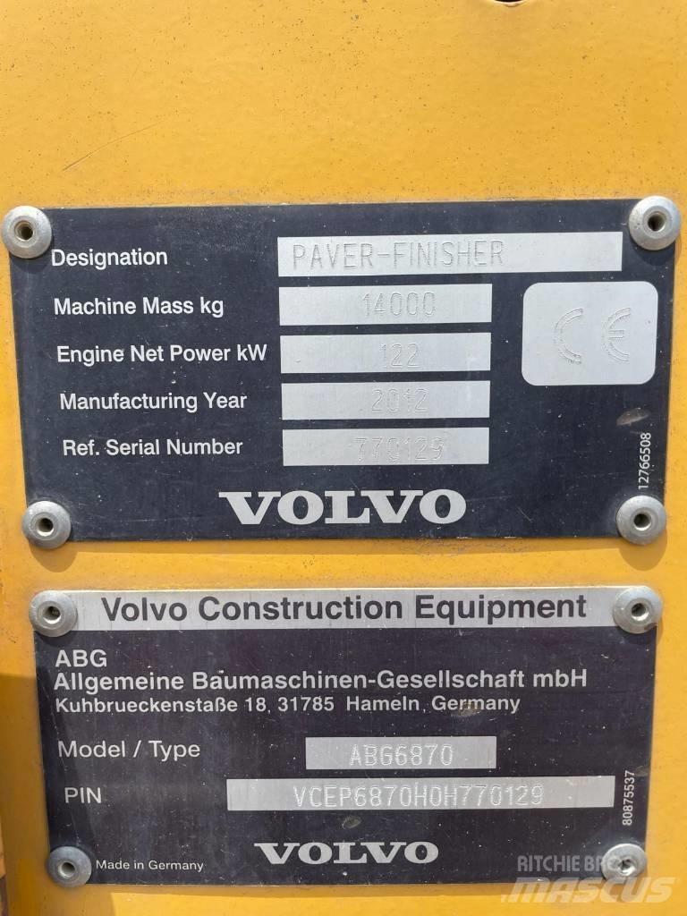 Volvo ABG 6870 Асфальтоукладчики