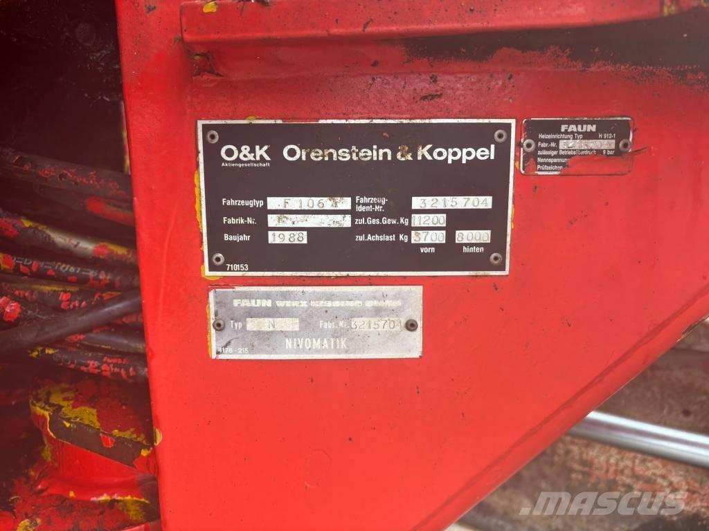 O&K F 106 A Грейдеры
