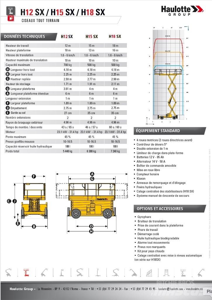 Haulotte H 15 SX Ножничные подъемники
