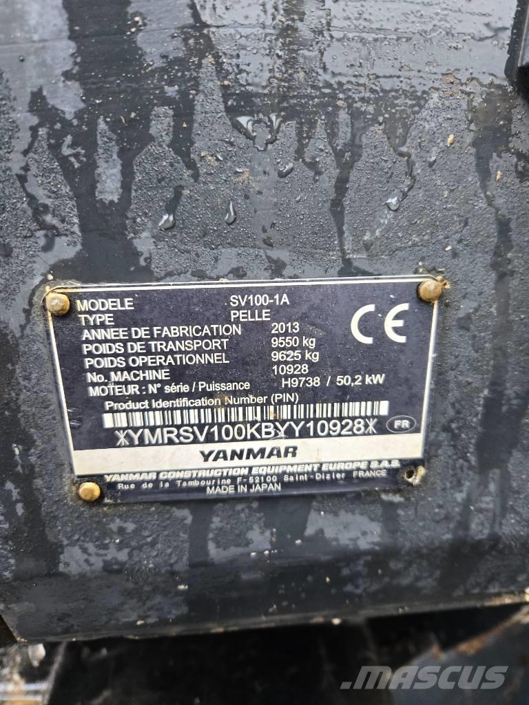 Yanmar SV 100-1A Малые экскаваторы 7т-12т
