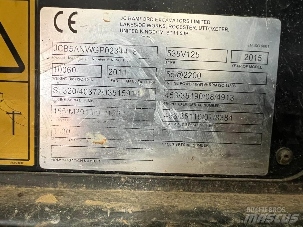 JCB 535-125 Телескопические погрузчики