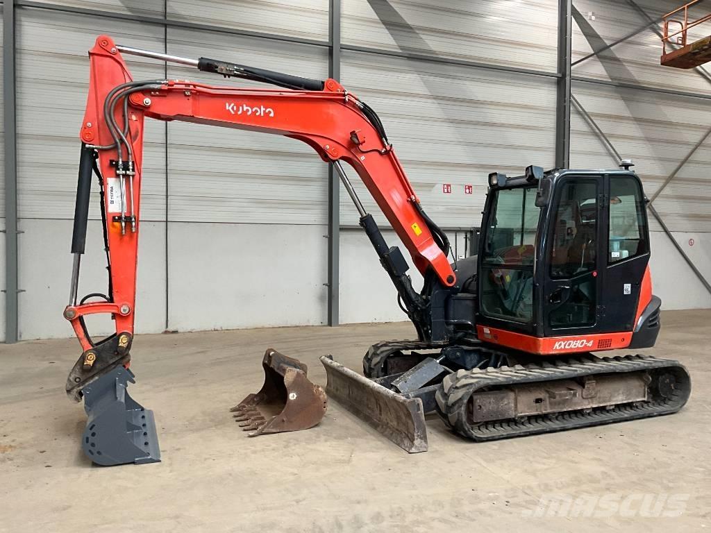 Kubota KX 080-4 Малые экскаваторы 7т-12т