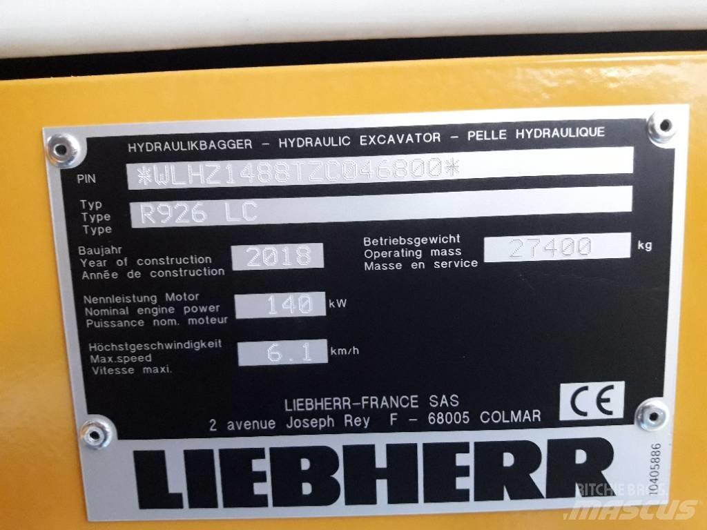 Liebherr R 926 LC Гусеничные экскаваторы