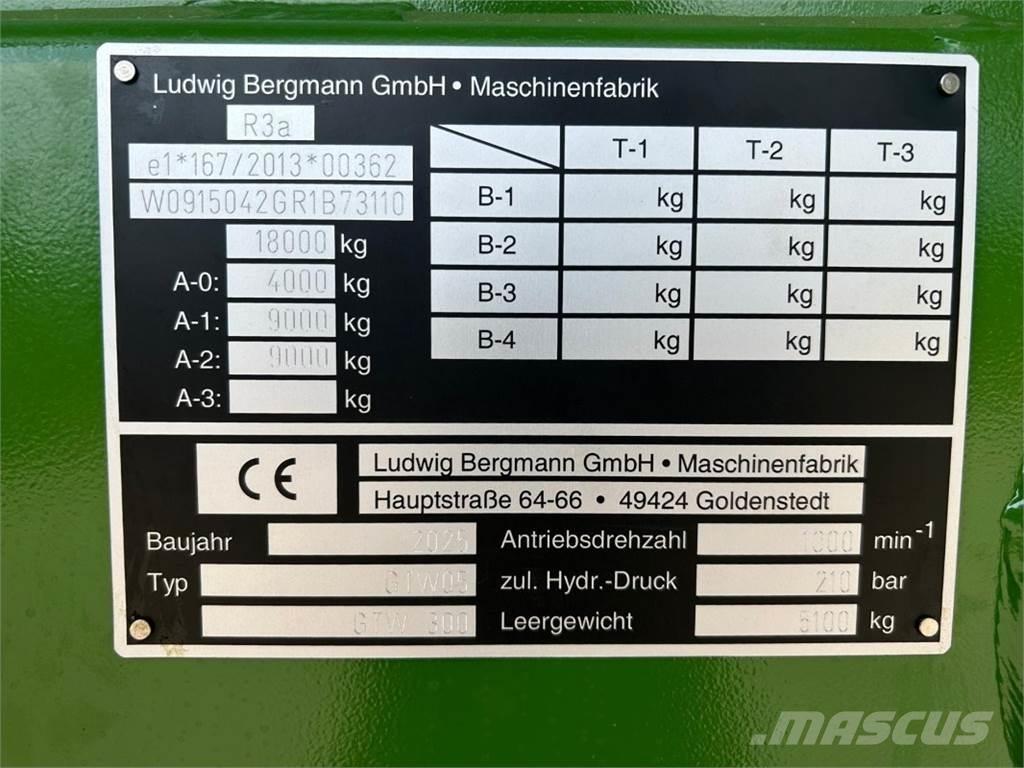 Bergmann GTW 300 Прицепы с самозагрузкой