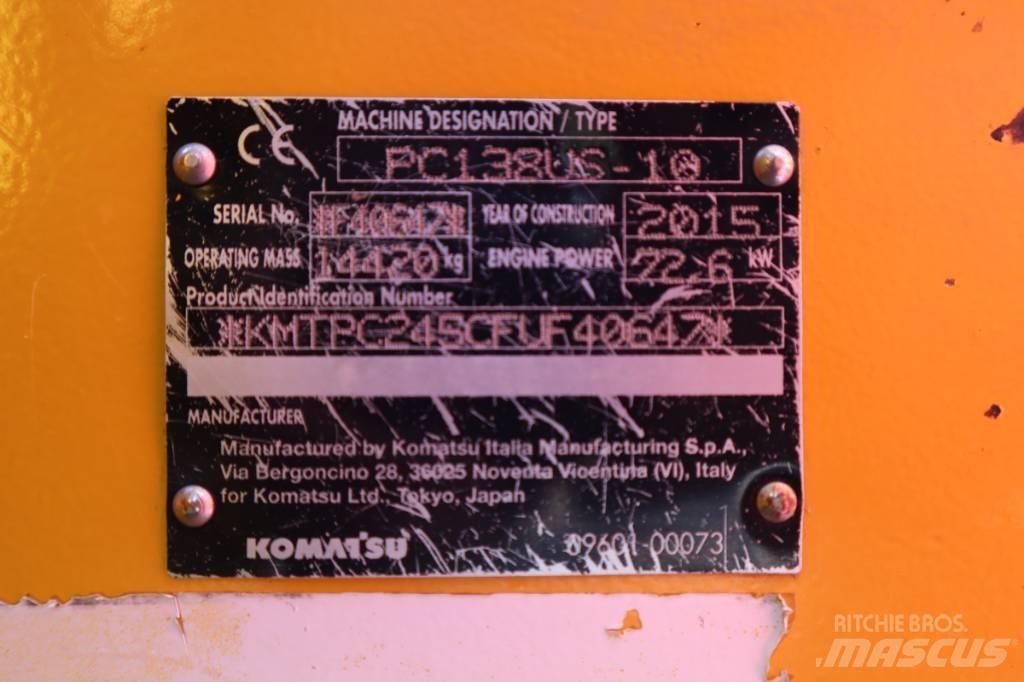 Komatsu PC138US-10 Гусеничные экскаваторы