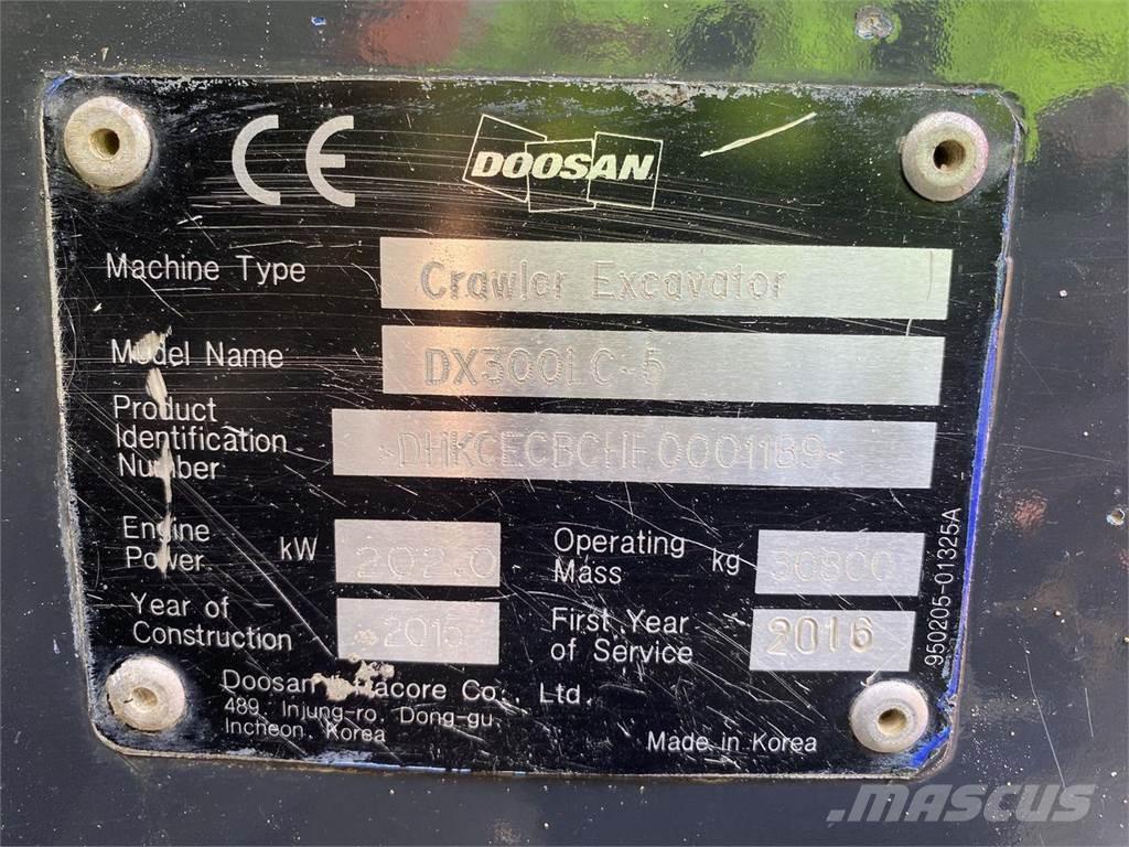 Doosan DX300LC-5 Гусеничные экскаваторы