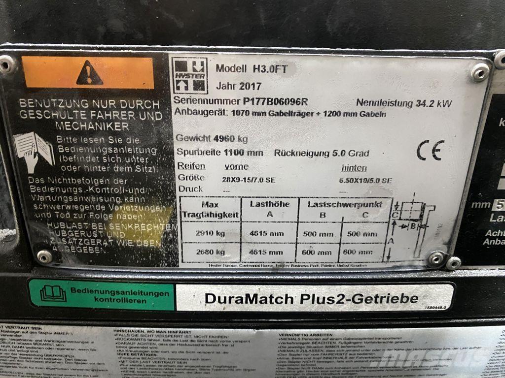 Hyster H3.0FT Дизельные погрузчики