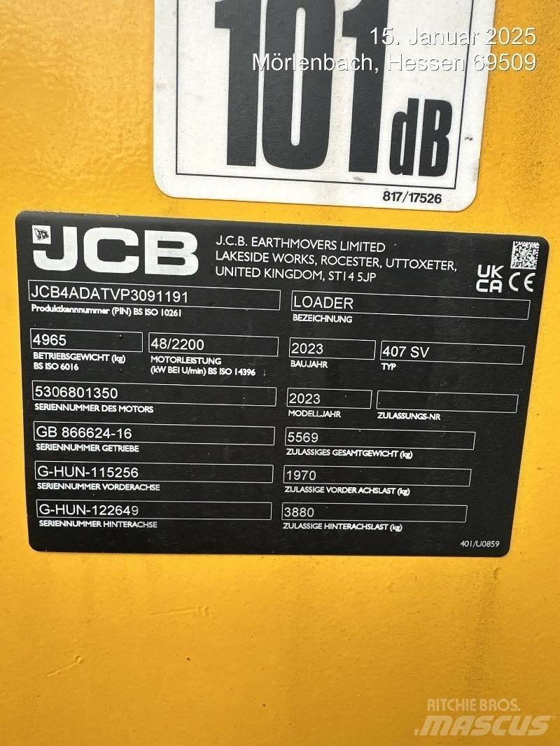 JCB 407 Фронтальные погрузчики