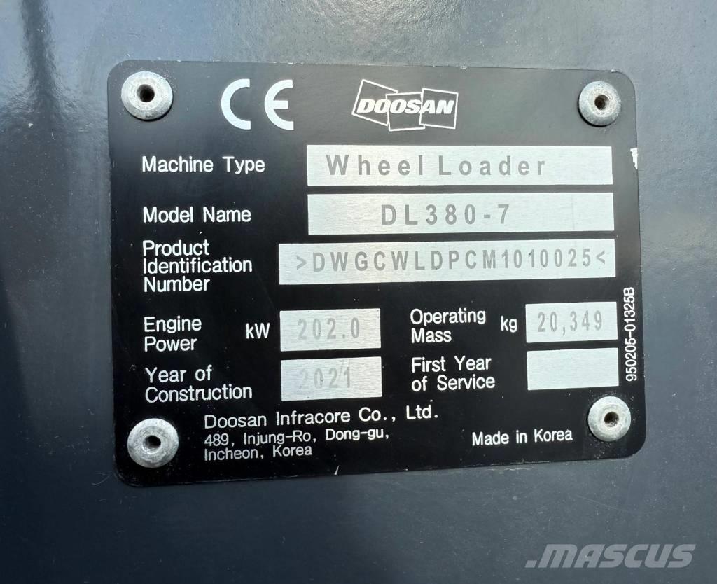 Doosan DL 380-7 Фронтальные погрузчики
