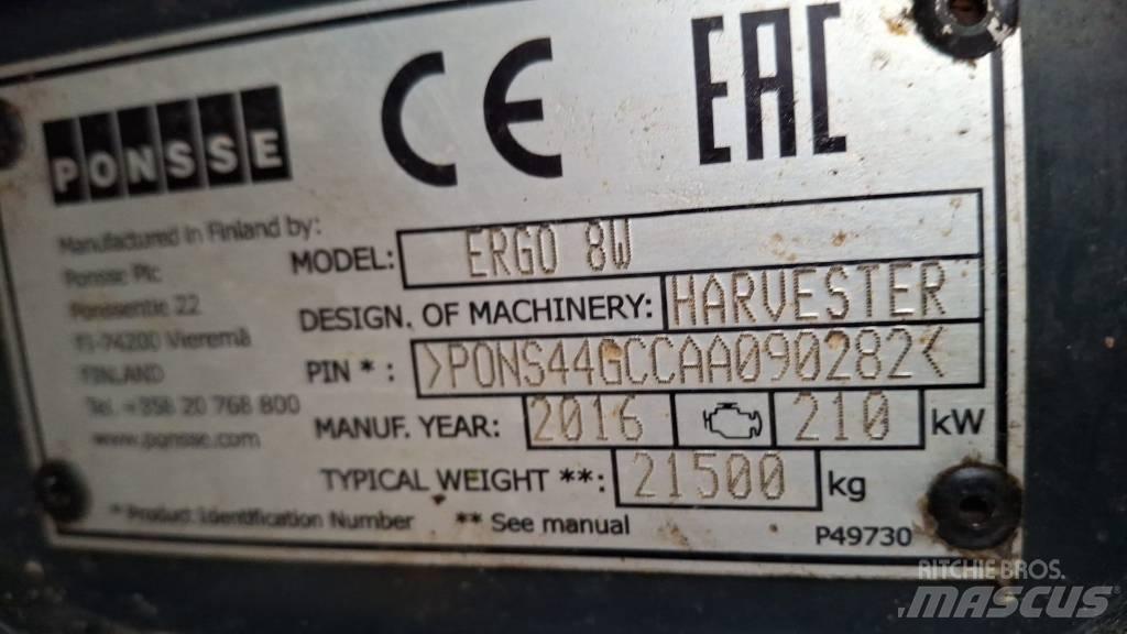 Ponsse ERGO 8W Харвестеры
