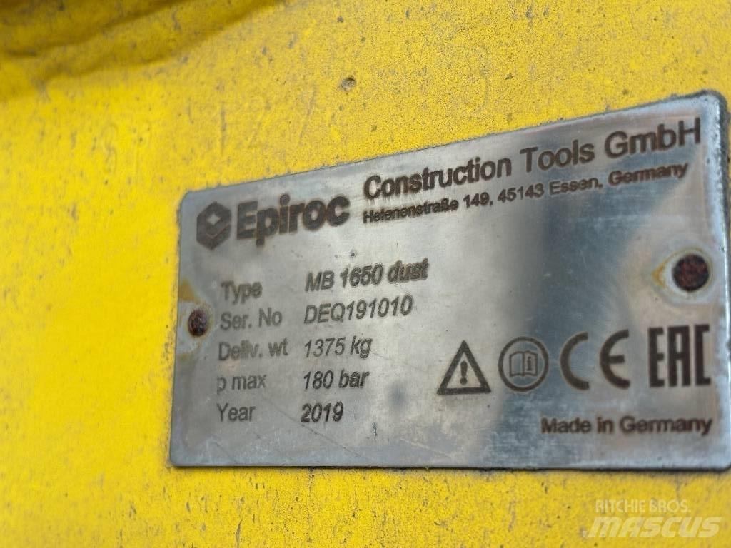 Epiroc MB 1650 Dust Гидромолоты