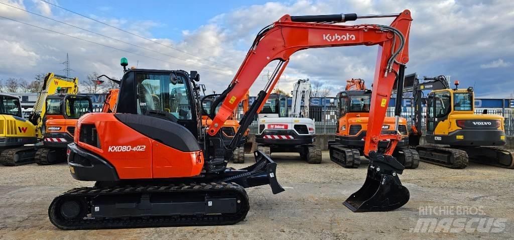 Kubota KX 080-4 Малые экскаваторы 7т-12т