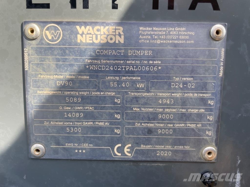 Wacker Neuson DV90 Мини-самосвалы