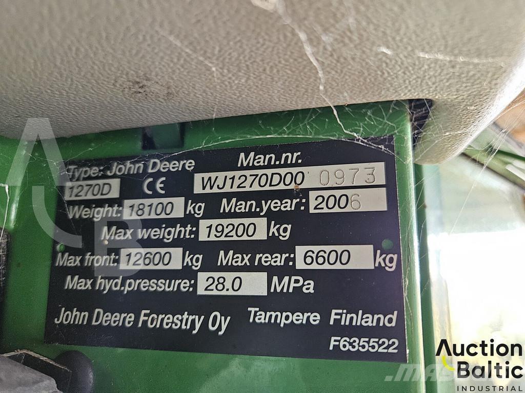 John Deere 1270 D Харвестеры