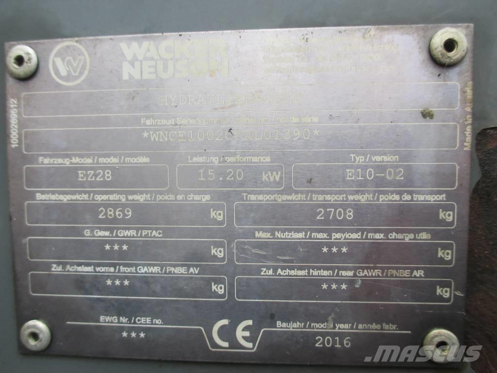 Wacker Neuson EZ 28 Мини-экскаваторы