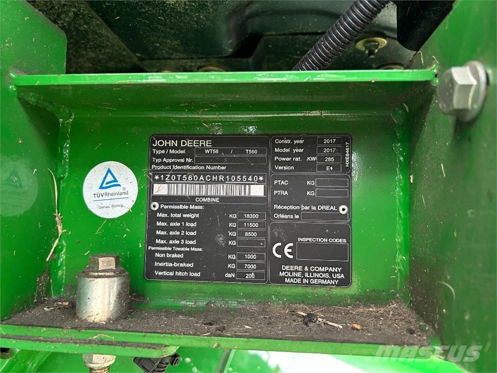 John Deere T560 Зерноуборочные комбайны