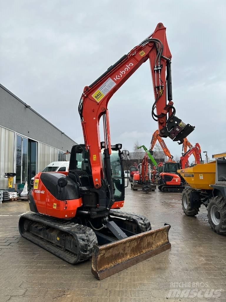 Kubota KX 080-4 Малые экскаваторы 7т-12т
