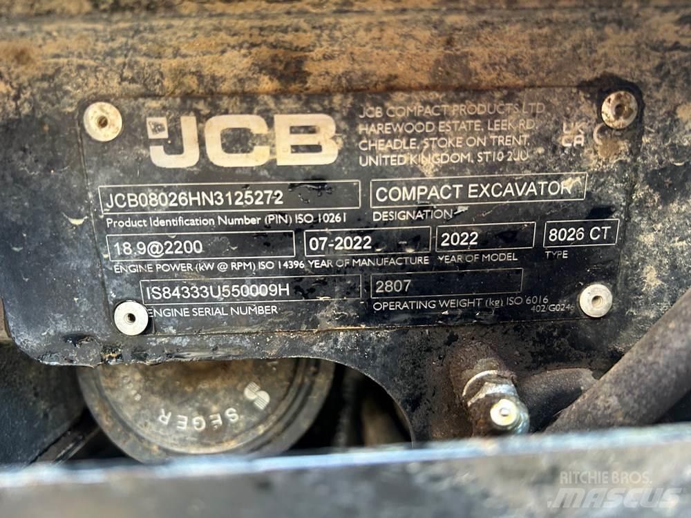 JCB 8026 CTS Мини-экскаваторы