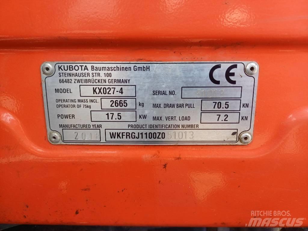 Kubota KX027-4 Мини-экскаваторы