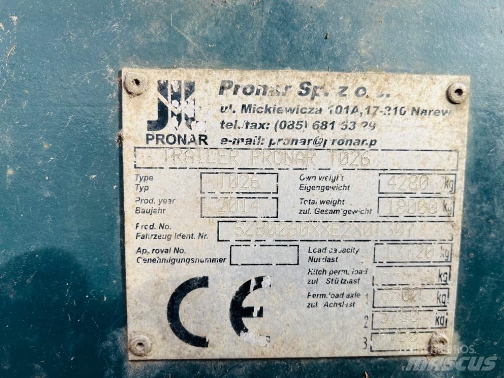 Pronar M026 Прицепы для тюков и рулонов