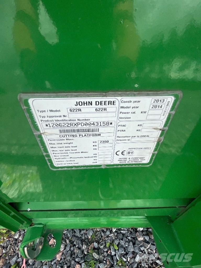 John Deere 622R Жатки