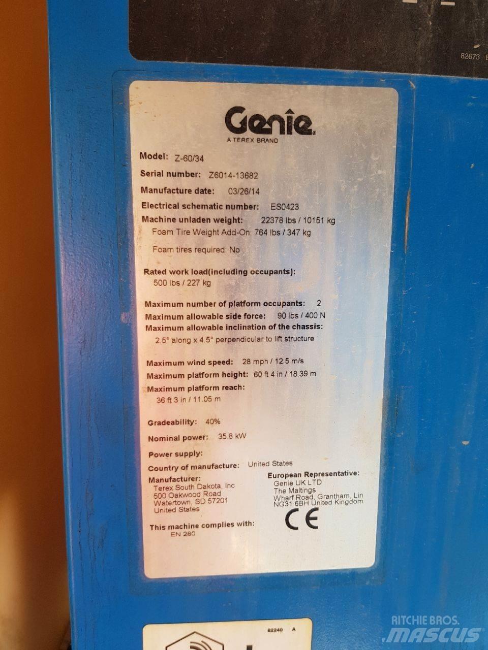 Genie Z60 Коленчатые подъемники