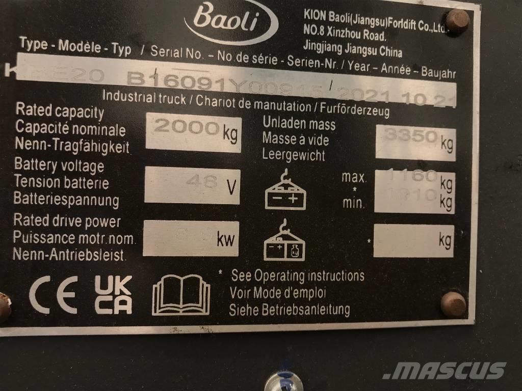 Baoli KBE 20-N Электропогрузчики
