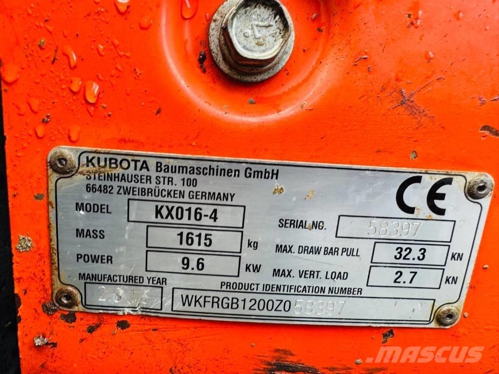 Kubota KX 016-4 Мини-экскаваторы