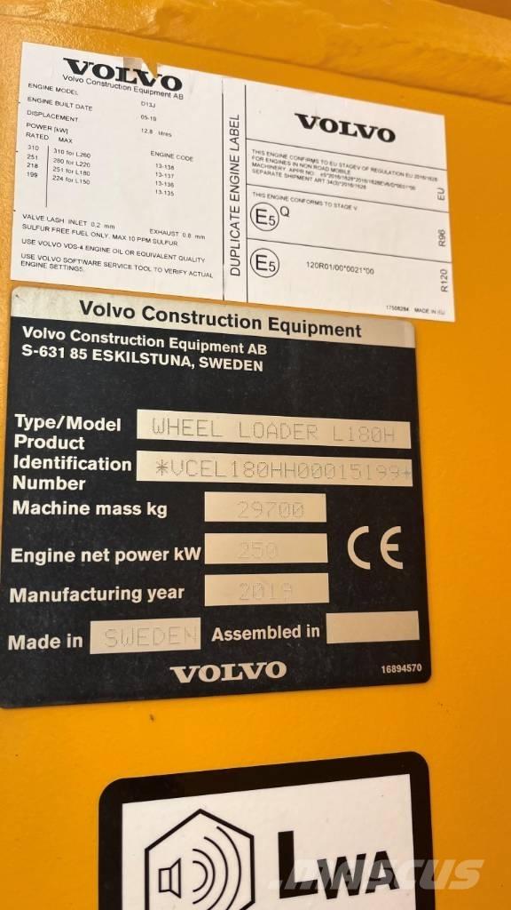 Volvo L180H Фронтальные погрузчики