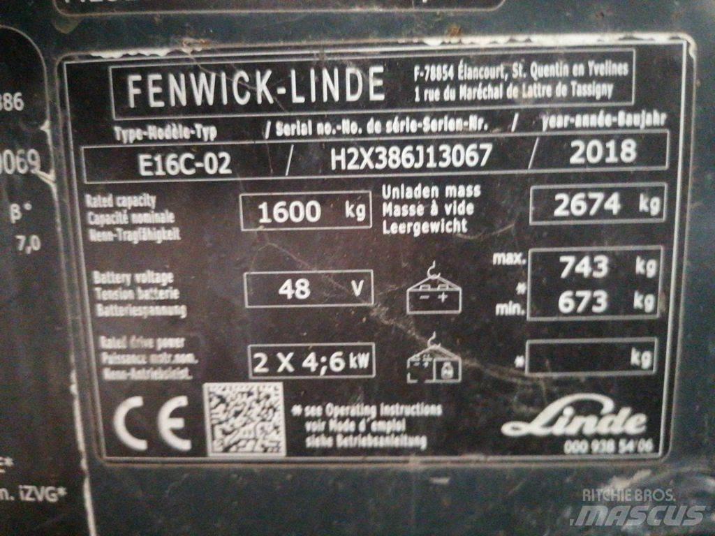 Linde E16C Электропогрузчики