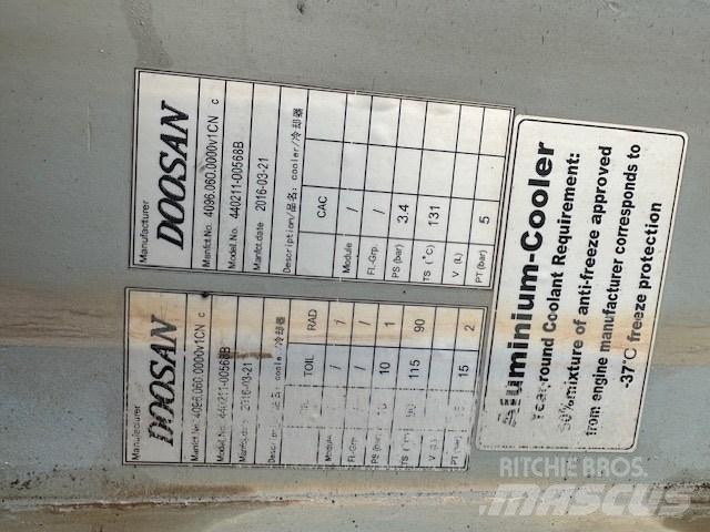 Doosan DL 450-5 Радиаторы