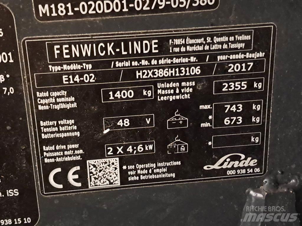 Linde E14-02 ion Электропогрузчики