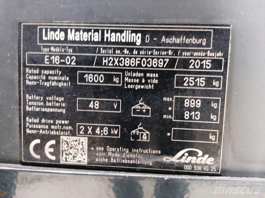 Linde E16-02 Электропогрузчики